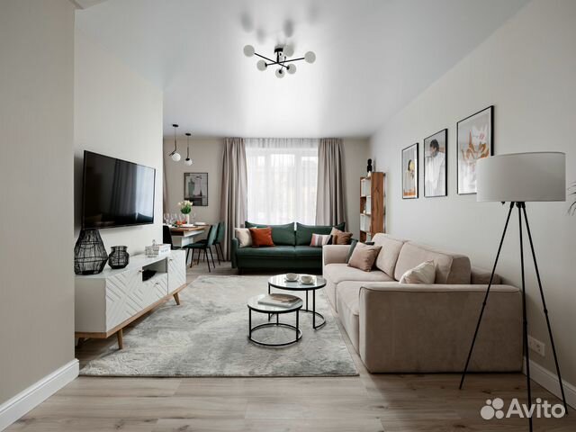 

3-к. квартира, 75 м², 4 кровати