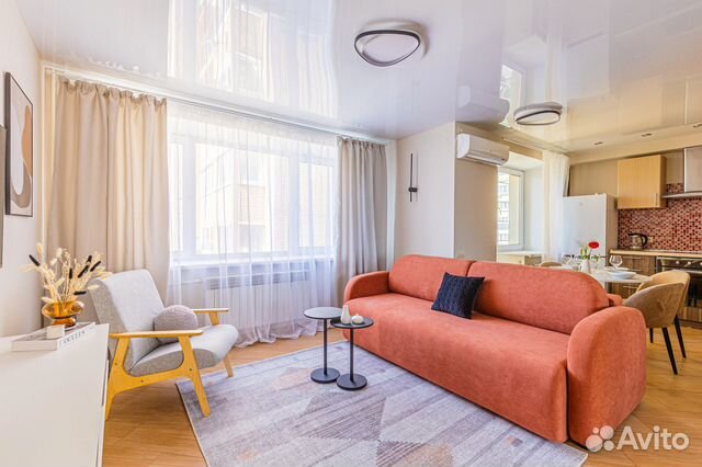

Квартира-студия, 45 м², 2 кровати