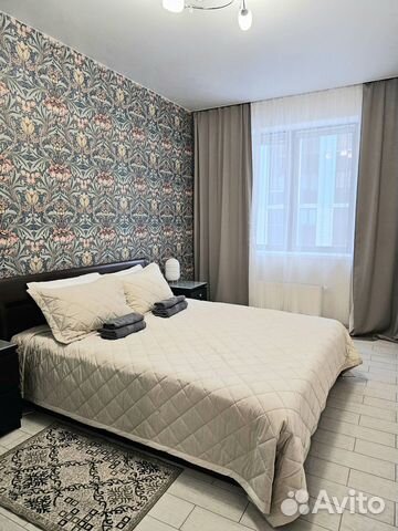 

1-к. квартира, 40 м², 2 кровати