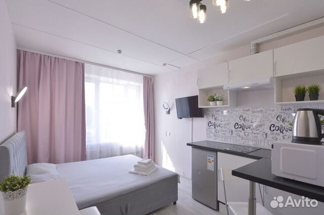 

Квартира-студия в апарт-отеле, 25 м², 1 кровать