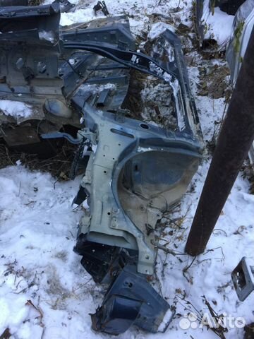 Порог левый, стойка, брызговик Nissan Almera G15