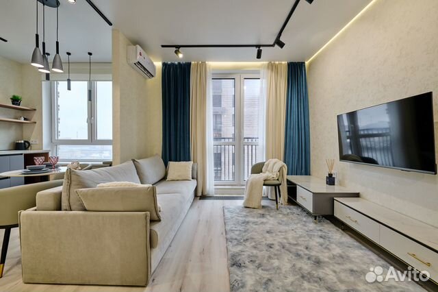 

Квартира-студия, 42 м², 2 кровати