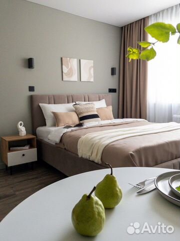 

Квартира-студия в апарт-отеле, 21 м², 2 кровати