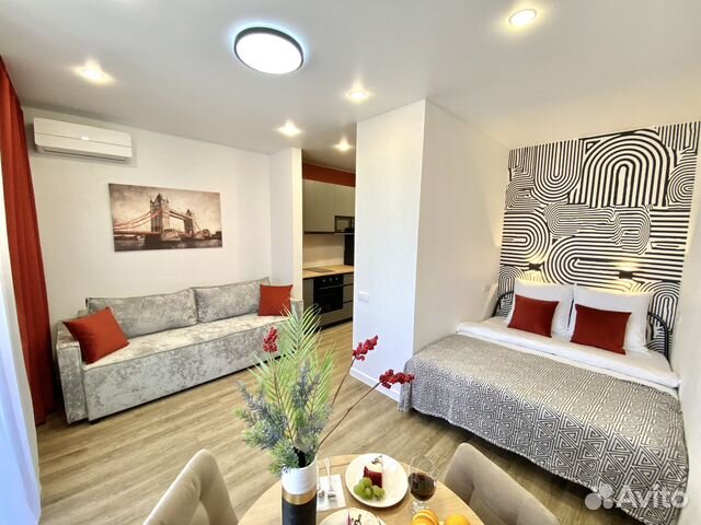 

Квартира-студия, 25 м², 2 кровати