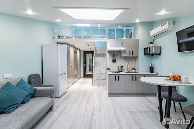 

Квартира-студия, 34 м², 2 кровати