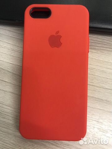 Чехол iPhone 5 Silicone Case WS12 красный