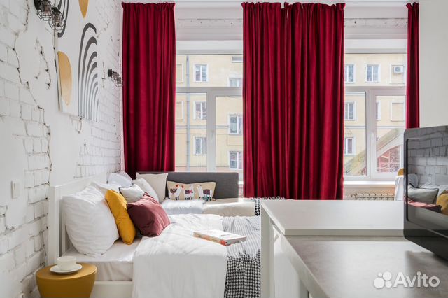 

Квартира-студия, 25 м², 2 кровати