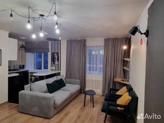 

Квартира-студия, 33 м², 2 кровати
