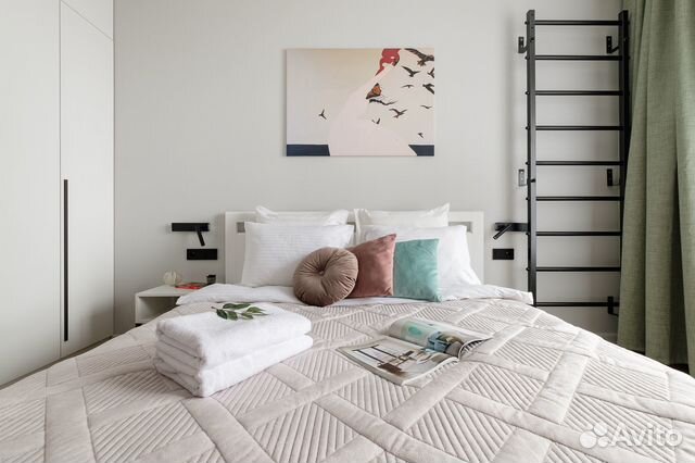 

1-к. квартира, 54 м², 2 кровати