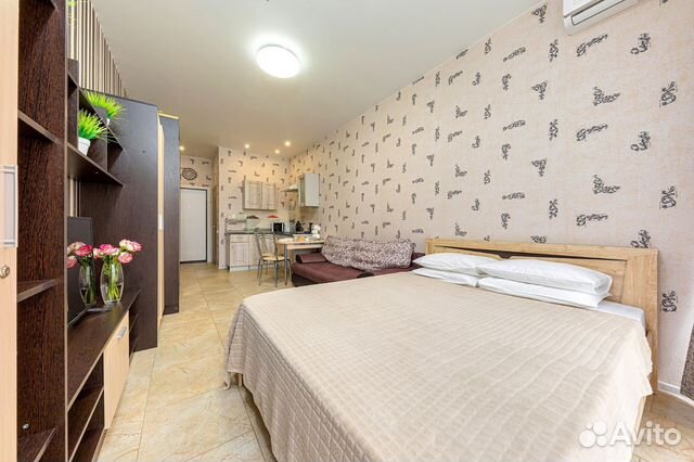 

Квартира-студия, 28 м², 2 кровати