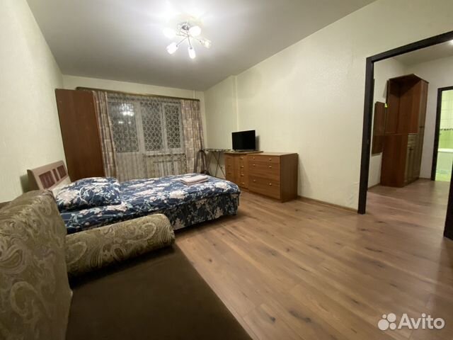 

1-к. квартира, 43 м², 2 кровати
