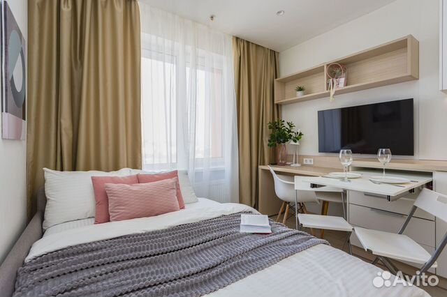 

Квартира-студия, 23 м², 2 кровати