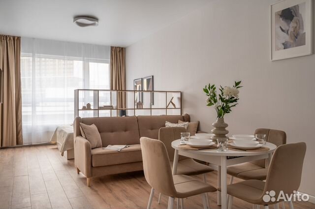 

Квартира-студия, 35 м², 2 кровати