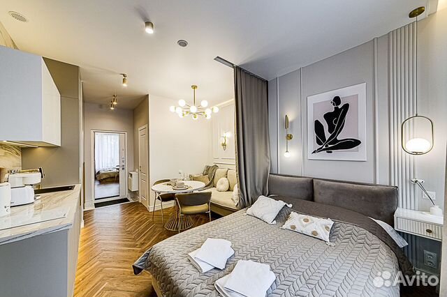 

Квартира-студия, 20 м², 2 кровати