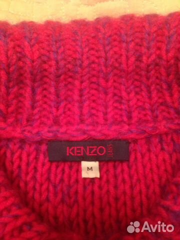 Кофта женская kenzo р44-46, шерсть/акрил (очень мя Кофта женская kenzo р44-46, шерсть/акрил (очень мя