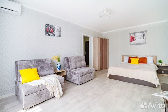

1-к. квартира, 40 м², 3 кровати