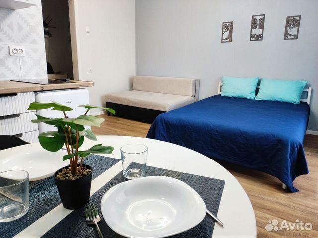 

Квартира-студия, 27 м², 2 кровати