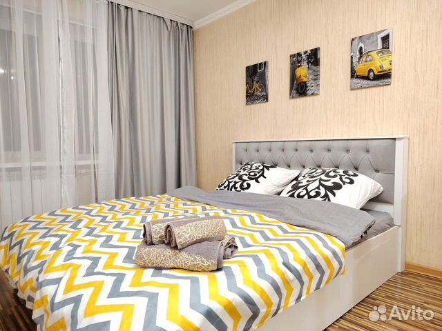 

1-к. квартира, 44 м², 2 кровати