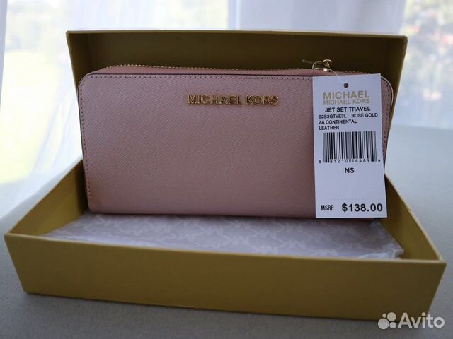Клатч Michael Kors Женский Оригинальный Розовый