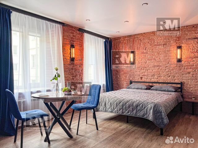 

Квартира-студия, 29 м², 2 кровати