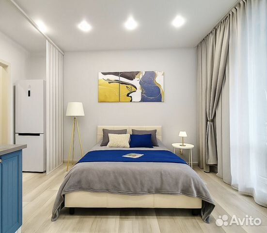 

Квартира-студия, 25 м², 2 кровати