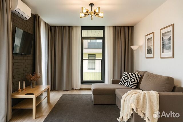 

1-к. квартира, 53 м², 2 кровати