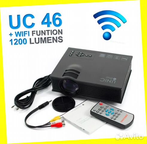 Лучший проектор Unic uc 46 с wi-fi 1200 люмен