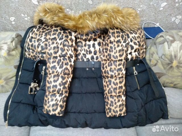 Пуховик пальто для девочки р.140 зима