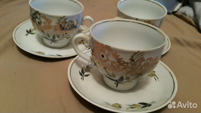 Чашки Блюдца Оригинальные СССР Чашки Блюдца Оригинальные СССР