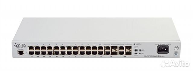 24 PoE+ коммутатор 4SFP Eltex MES2124P ieee802.3at