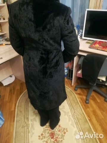 Пальто под нерпу р.46
