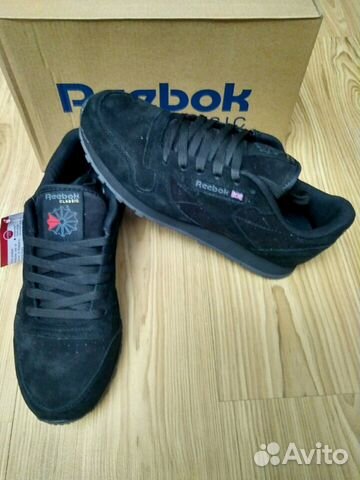 Кроссовки Reebok Classic all black замша Кроссовки Reebok Classic all black замша