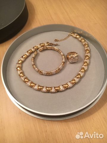 Люксовая бижутерия (колье, браслет, кольцо) Люксовая бижутерия (колье, браслет, кольцо)