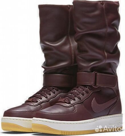 Кожаные сапоги nike AIR force 1 upstep 860522 600