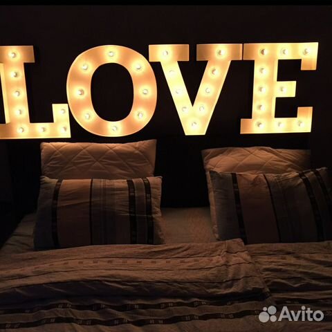 Буквы светящиеся love