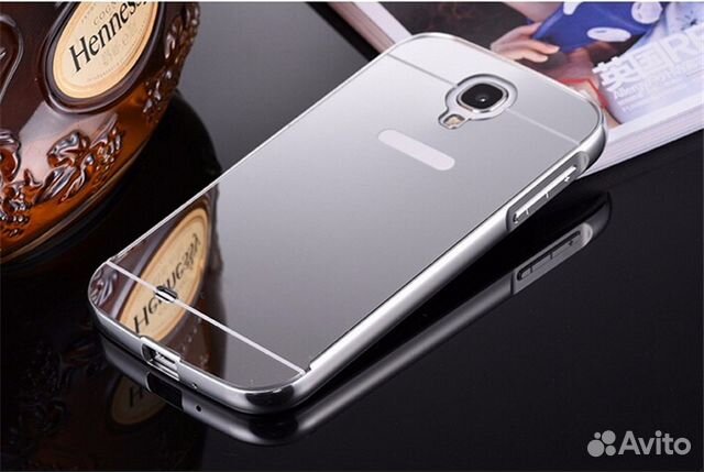 Чехол зеркальный алюминий для SAMSUNG Galaxy S4