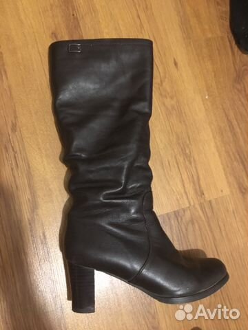 Сапоги женские зимние кожаные 36-37