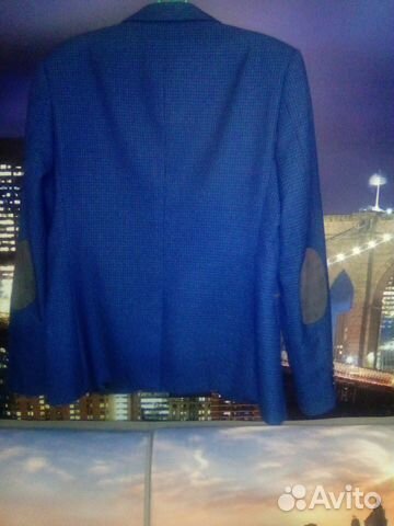 Пиджак синий в клетку VAN cliff