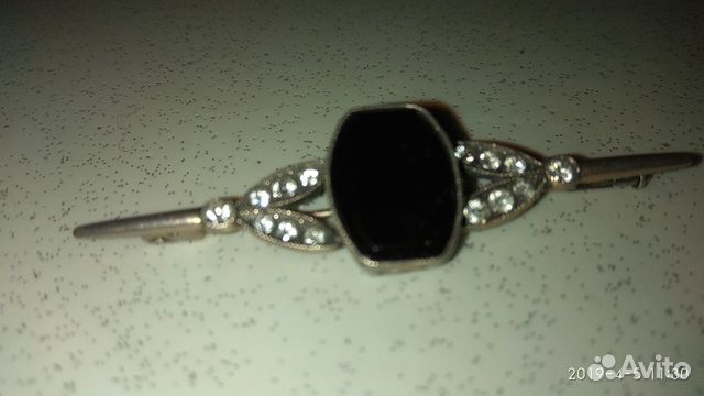 Брошь с агатом