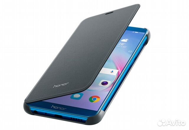 Чехол Оригинал Flip Cover для honor 9 Lite black