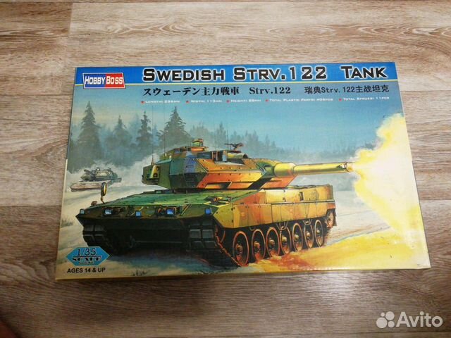 89132173281 Модель шведского танка Strv 122
