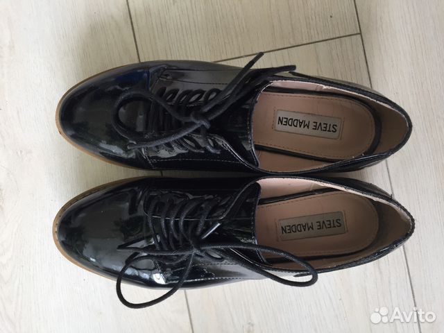 Ботинки чёрные лаковые Steve Madden Ботинки чёрные лаковые Steve Madden
