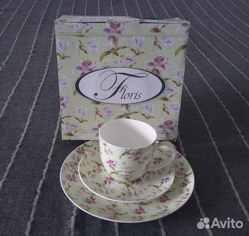 Подарочный набор Лилия 3 предмета. Фарфор