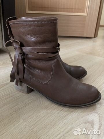 Сапоги осенние из натуральной кожи Сапоги осенние из натуральной кожи