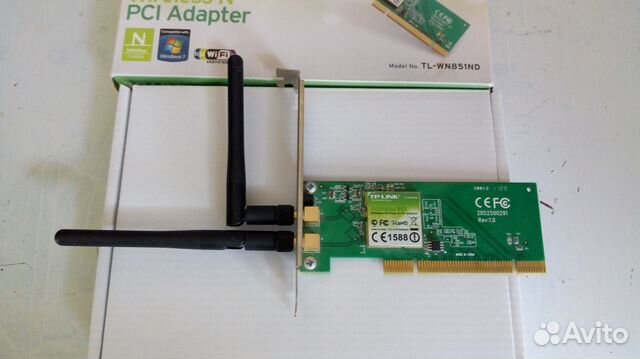 Сетевая карта TL-WN851ND V1.0 PCI для XP Vista 7