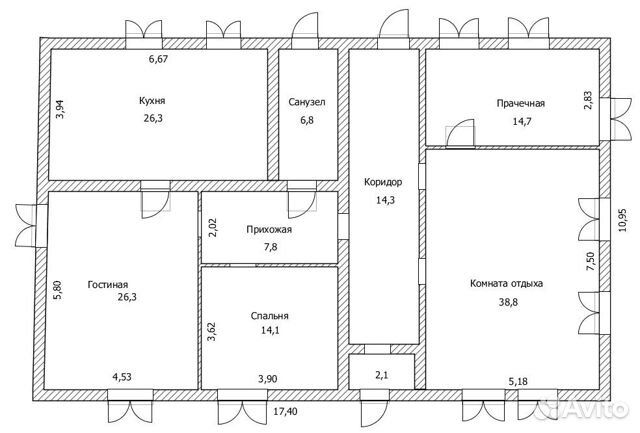 Дом 390 м² на участке 14 сот.