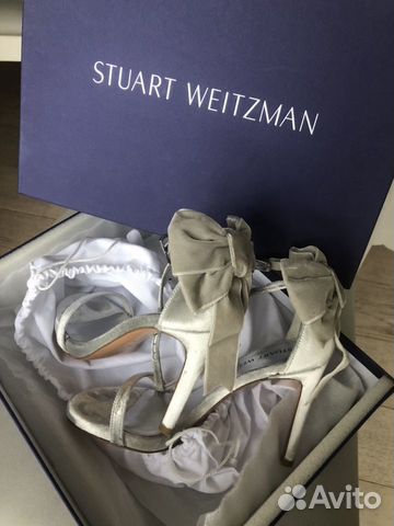 Босоножки Stuart Weitzman Mybow Velvet Argento Босоножки Stuart Weitzman Mybow Velvet Argento