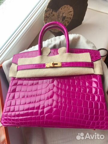 Сумка Birkin 25 Rose Sheherezade Nilo Lisse GHW