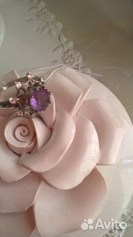 Кольцо с Аметистом 925 пр-18р