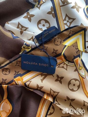 Шелковый платок шаль шарф Louis Vuitton новый